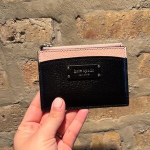 Kate Spade Black and Pink Card Case
